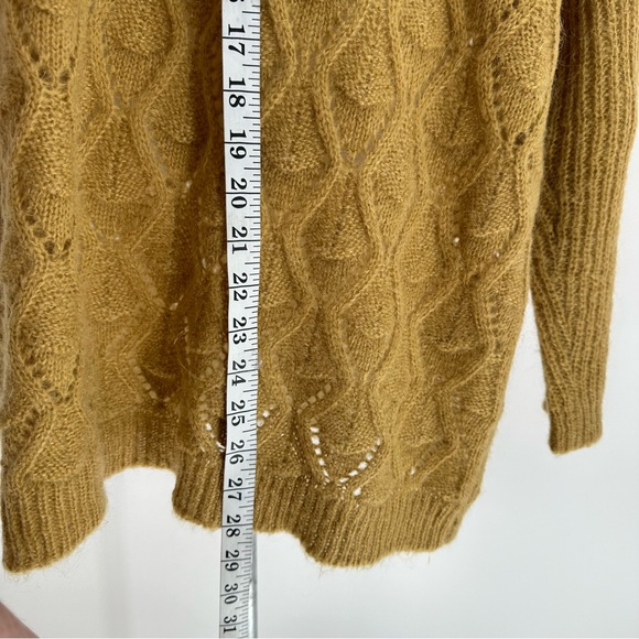 Elsamanda Mohair Blend Turtleneck Mustard Color Sweater Made In Italy Si… - Picture 12 of 13